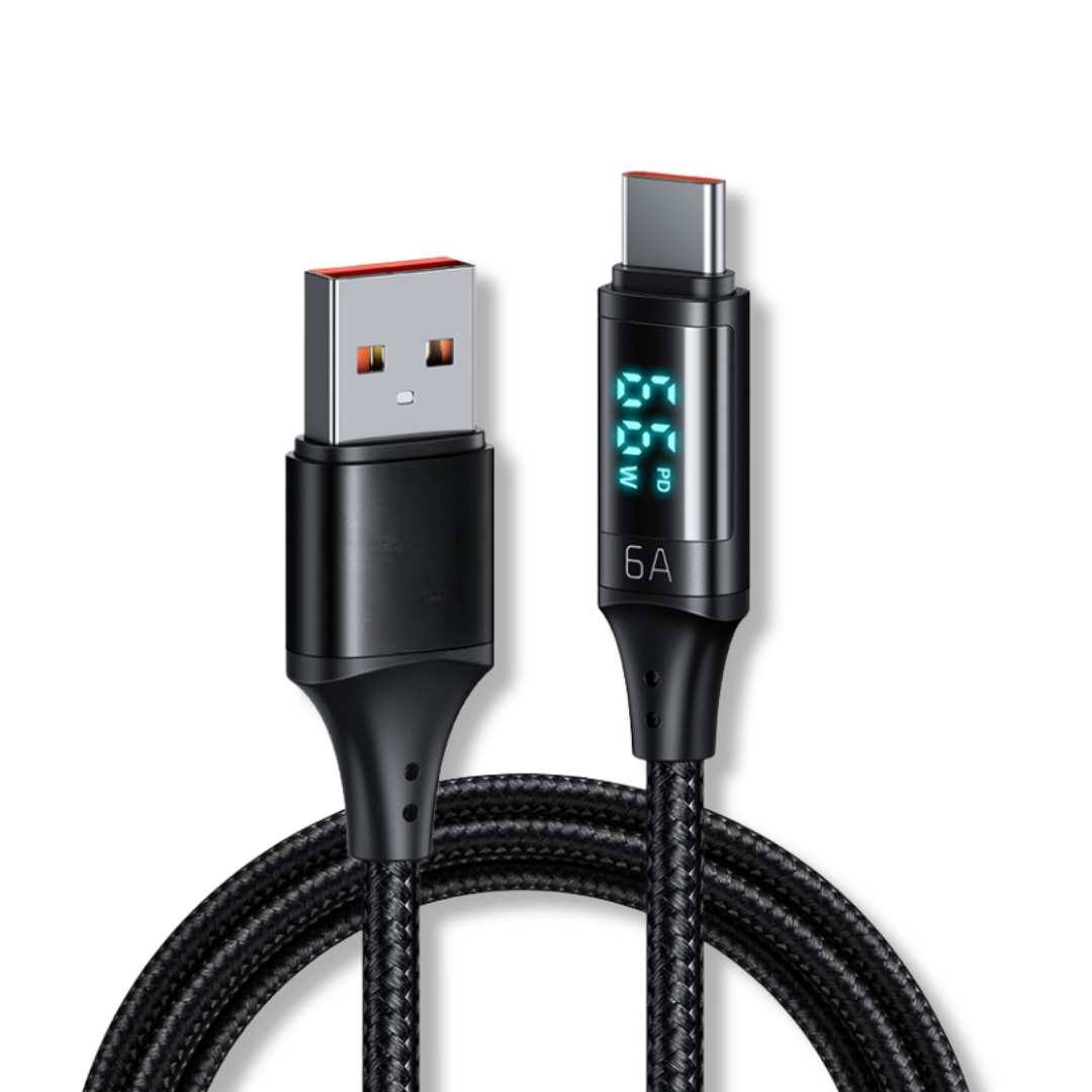 TYPE-C DIGITAL DISPLAY FAST CHARGING DATA CABLE (1M)